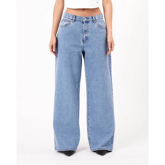 NEW ABRAND JEANS 95 mid rise super baggy jeans in gigi - Picture 4 of 4